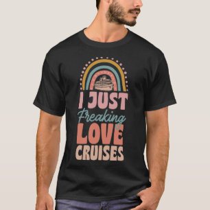 T-shirt Je Freaking Love Cruises Bohemian Rainbow Tren