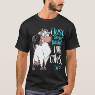 T-shirt Je Freaking Love Vaches Drôle Vache Pour Enfants A