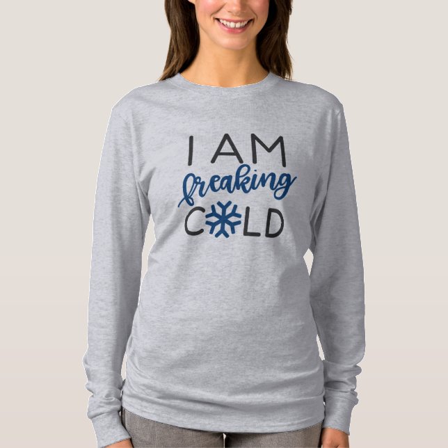 T-shirt Je Freine La Chemise De Noël Froide (Devant)