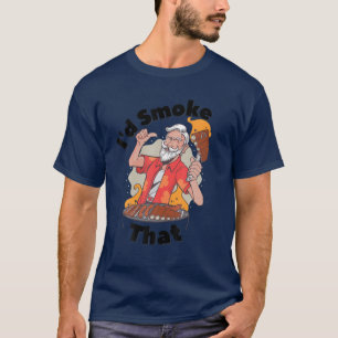 T-shirt Je fumerais ça   Drôle BBQ Grilling Tee