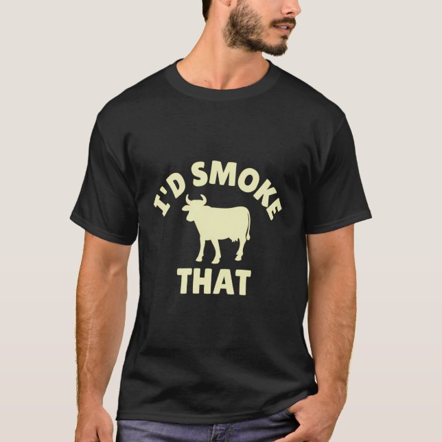 T-shirt Je Fumerais Ce Grillage Bbq Drôle (Devant)