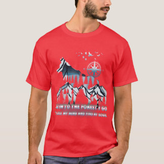 T-shirt Je Goo Perds La Tête Et Trouve Mon Âme En Camping