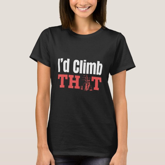 T-shirt Je grimperais ce travail d'ingénierie du câblage é (Devant)