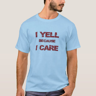 T-shirt "Je hurle puisque je m'inquiète "