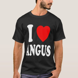 T-shirt Je Il Aime Angus Conjoint Marié