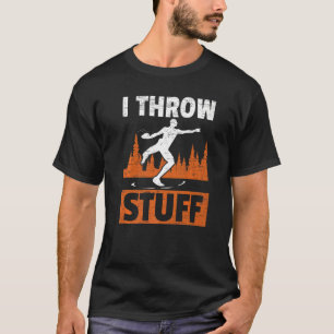 T-shirt Je Jette Stuff Athlete Sport Piste Et Disque De Te