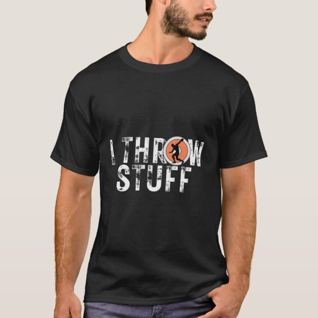 T-shirt Je Jette Stuff Discus Track Et Field Athlete Thon (Devant)