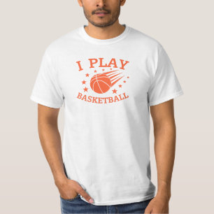T-shirt Je joue au basket-ball. Joueur de sport 