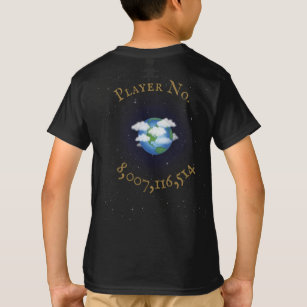 T-shirt "Je joue pour Team Earth" Population mondiale