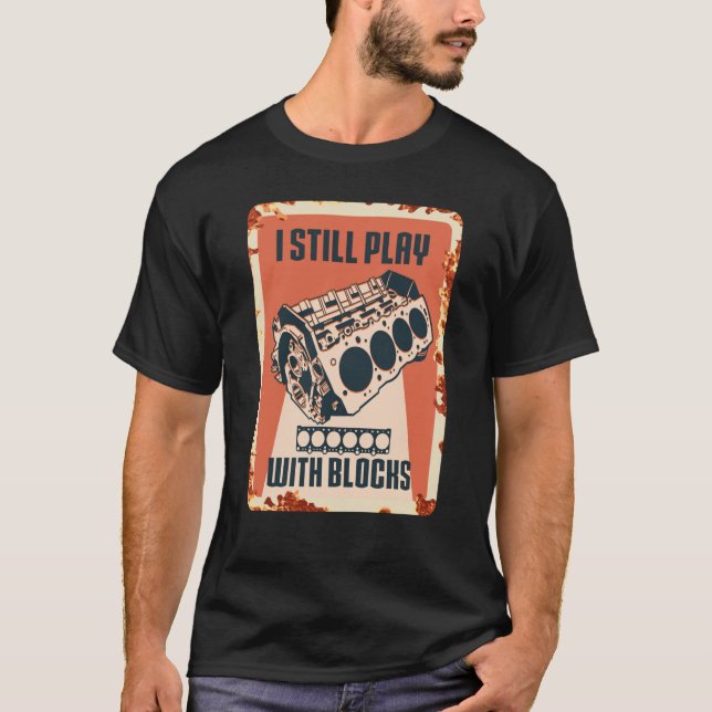 T-shirt Je Joue Toujours Avec Blocks Racing Homme Maintena (Devant)
