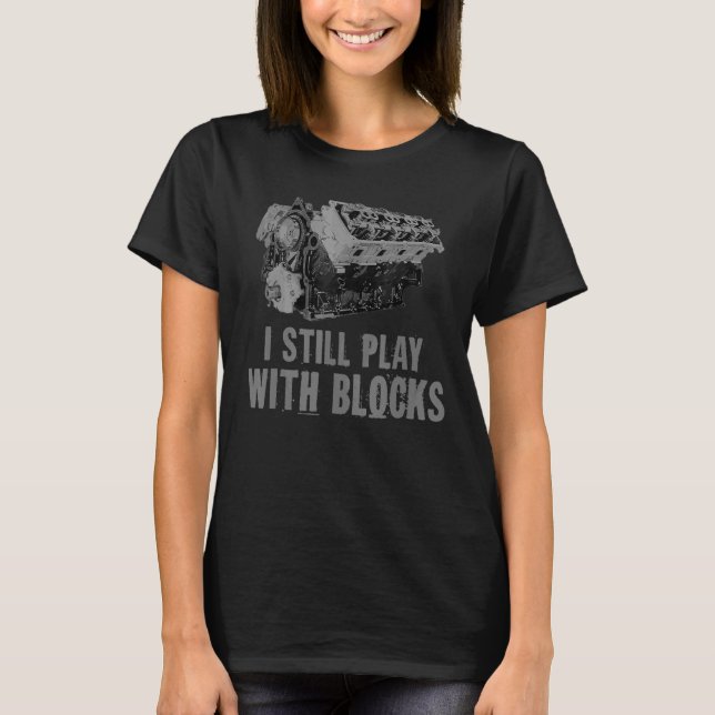 T-shirt Je Joue Toujours Avec Blocks Racing Homme Maintena (Devant)