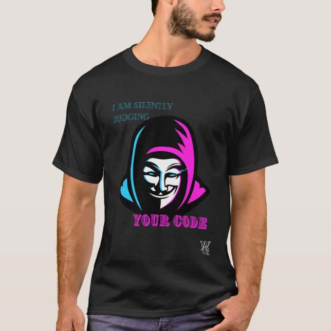 T-shirt Je juge silencieusement votre code pour les dévelo (Devant)