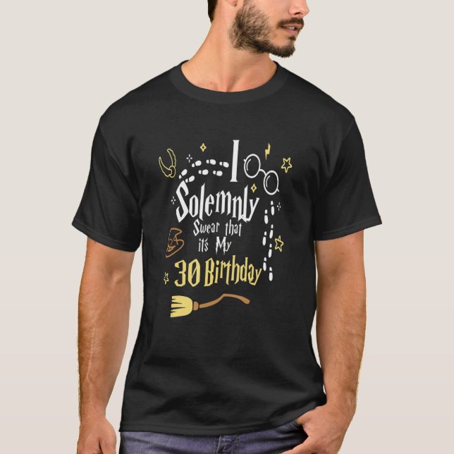 T-shirt Je jure solennellement que c'est mon 30e anniversa (Devant)