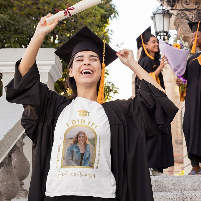 T-shirt Je l'ai fait sur mesure diplôme d'études supérieur (Créateur téléchargé)