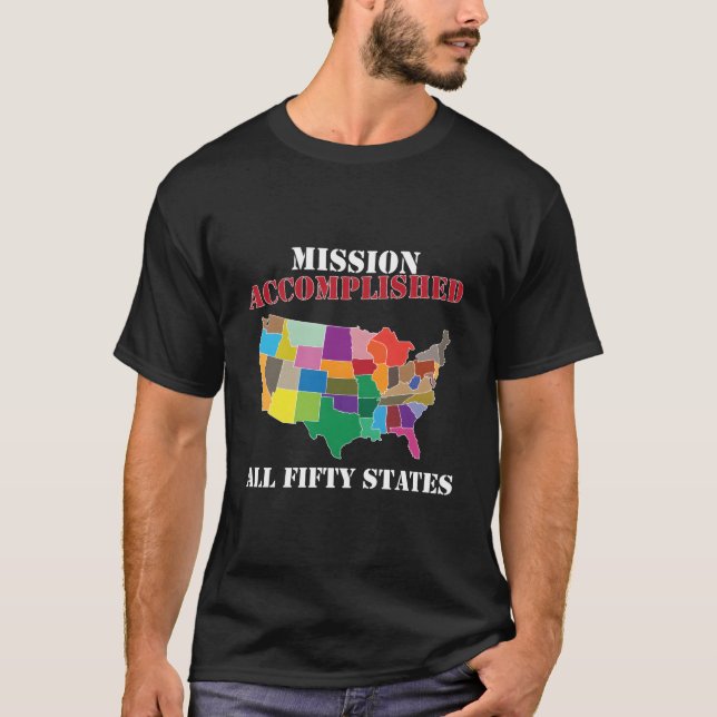 T-shirt Je L'Ai Fait Visiter Les 50 États Américains Missi (Devant)