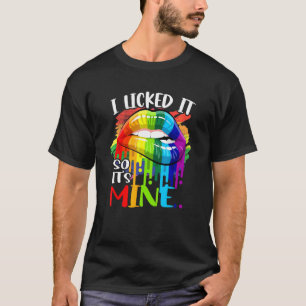 T-shirt Je L'Ai Laissé Donc C'Est Moi Les Lèvres Arc-En-Ci