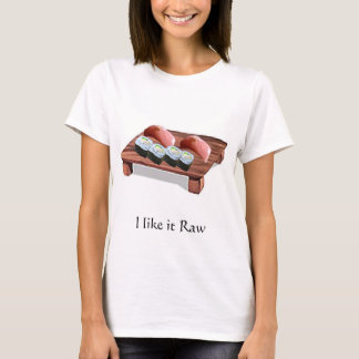 T-shirt Je l'aime cru, je l'aime cru - customisé