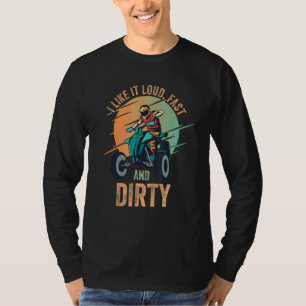 T-shirt Je L'Aime Fort Fast Dirty Quad Bike Atv 1