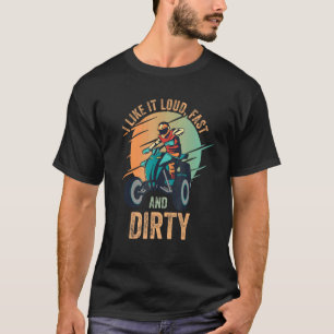 T-shirt Je L'Aime Fort Fast Dirty Quad Bike Atv 1