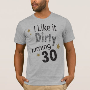T-shirt Je l'aime le 30ème anniversaire de rotation sale
