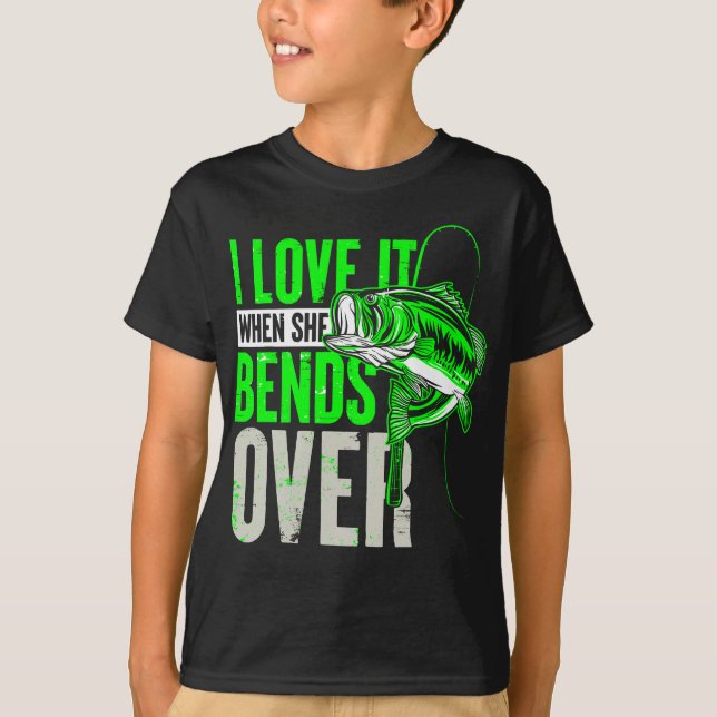 T-shirt Je L'Aime Quand Elle Tire Sur La Pêche (Devant)