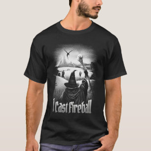 T-shirt Je lance la classe de sorcier de fantasy RPG Boule