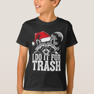 T-shirt Je Le Fais Pour La Déchets Drôle Possum Noël Père 