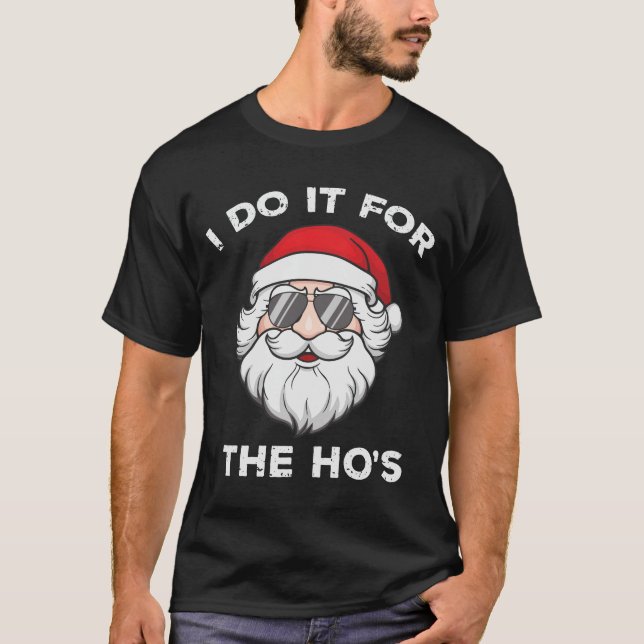 T-shirt Je le fais pour le Noël amusant du héros (Devant)