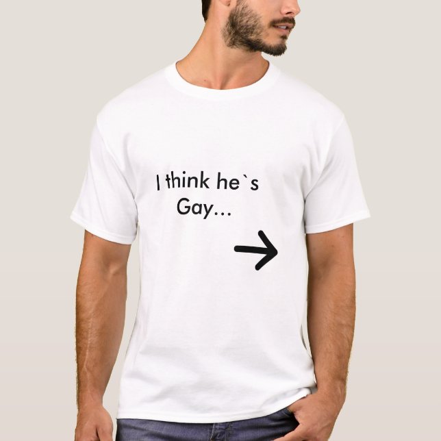T-shirt Je le pense homosexuel du ` s… (Devant)