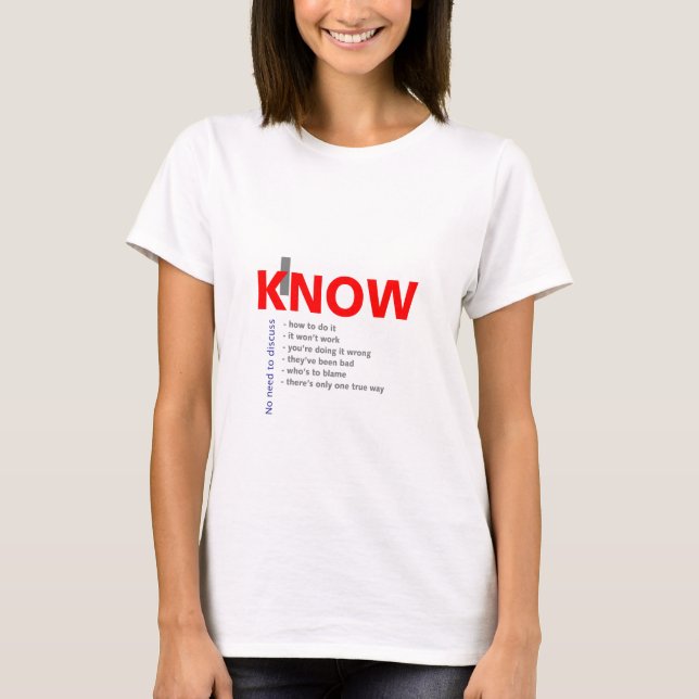 T-shirt Je le sais entièrement voyou (Devant)
