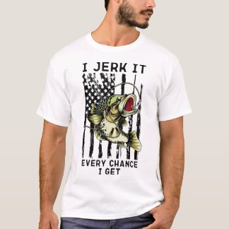T-shirt Je L'Empêche Chaque Chance J'Obtiens Pêche Basse P