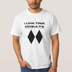 T-shirt Je les aime le calembour de surf des neiges du ski