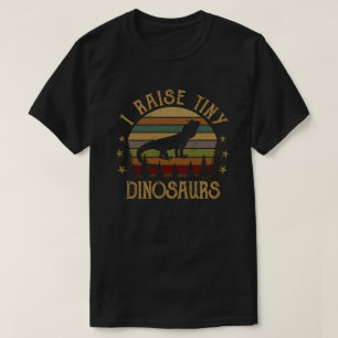 T-shirt Je lève Tiny Dinosaur Vintage Retro Dragon Arboré