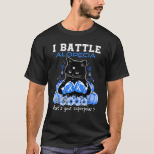 T-shirt Je lutte contre le chat de sensibilisation à l'alo
