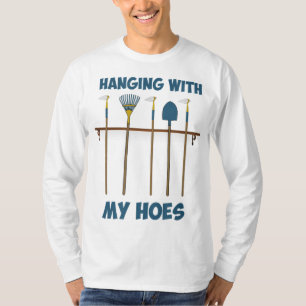 T-shirt Je m'accroche avec mes mains Drôle jardinier paysa