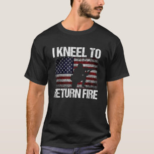 T-shirt Je M'Agenouille Pour Retourner Fire Vintage Vétéri