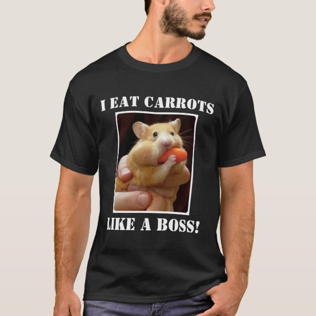 T-SHIRT JE MANGE DES CAROTTES COMME UN PATRON ! (Devant)
