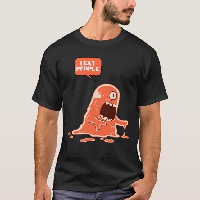 T-shirt je mange des gens (Devant)