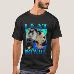 T-shirt Je mange du cloison Cat FUNNY MEME Chat mignon