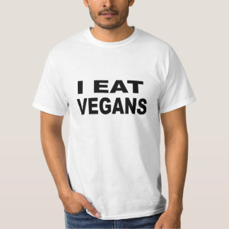 T-shirt Je mange la chemise de végétaliens
