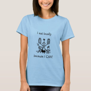 T-shirt Je mange localement