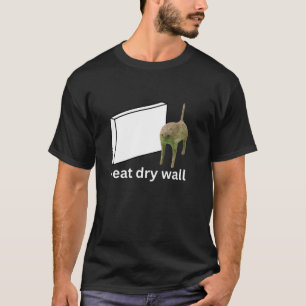 T-shirt Je Mange Mur Sec Drôle Mat Mat Mat Mat T Chemise
