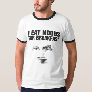 T-shirt Je mange Noobs pour le bol de céréale de petit