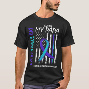 T-shirt Je Manque Mon Papa Suicide Sensibilisation Prévent