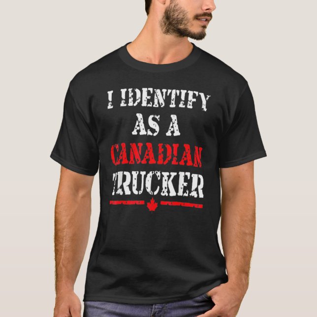 T-shirt Je Me Considère Comme Un Camion Canadien Drôle Fre (Devant)