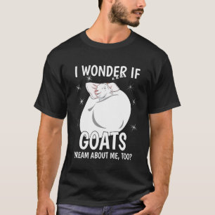 T-shirt Je Me Demande Si Rêver Dormir PJ Pajama Top Chèvre