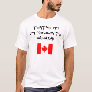 T-shirt Je ME DÉPLACE AU CANADA !
