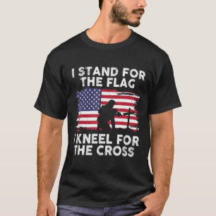 T-shirt Je Me Détiens Pour Le Flag Memorial Day Never Forg