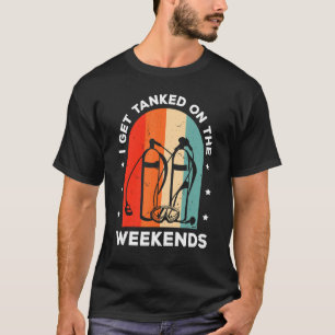 T-shirt Je Me Fais Tirer Sur Les Week-ends Plongée Plongée