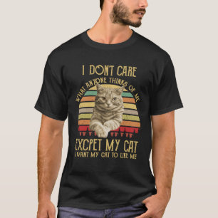 T-shirt Je me fiche de ce que quelqu'un pense de moi sauf